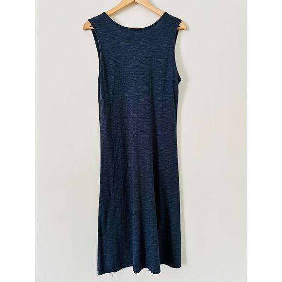 Horny Toad Organic Cotton Tencel Women’s Dress Medium Navy Sleeveless Tank - Picture 2 of 3